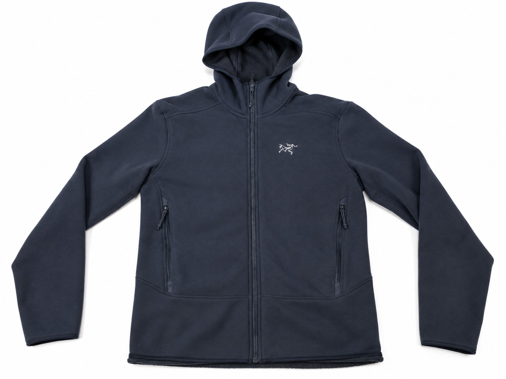 Arc'teryx Kyanite Hooded Fleece Jacket Men's Large Black Full Zip Hoodie